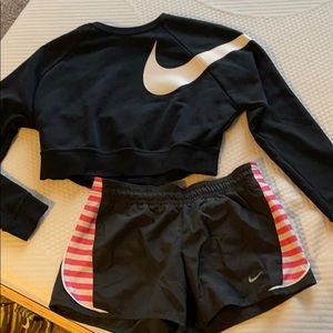 Nike crop top sweater Nike shorts